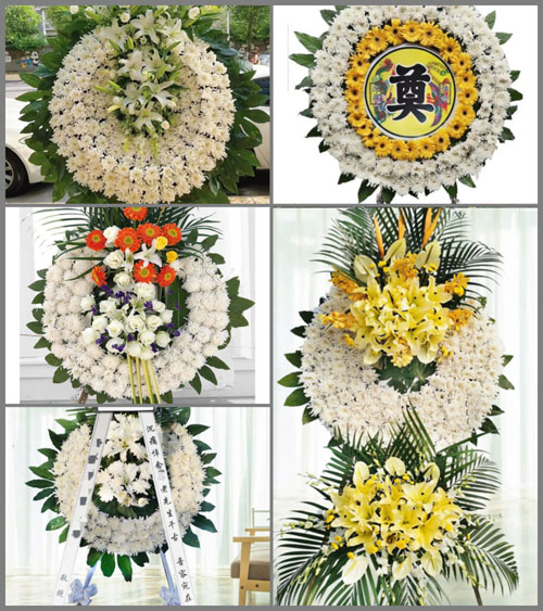 山东济宁金乡县金乡街道旗杆张村花圈速递